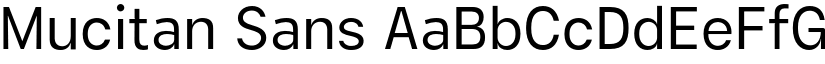 Mucitan Sans font