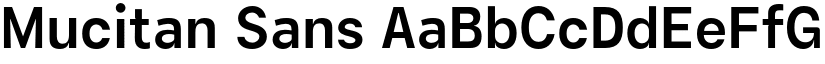 Mucitan Sans font