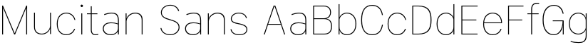 Mucitan Sans font
