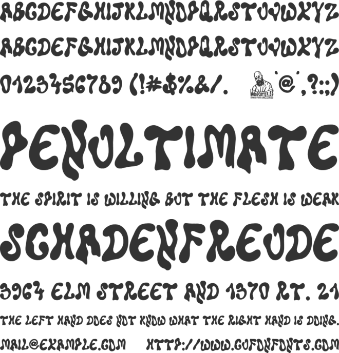 Super Liquida font preview