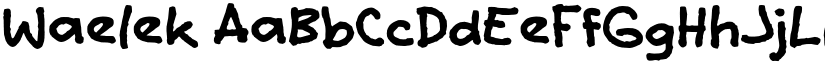 Waelek font