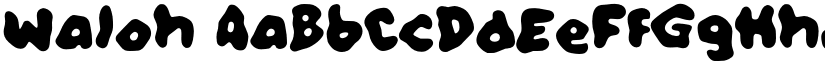 Waloh font