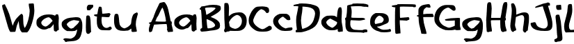 Wagitu font