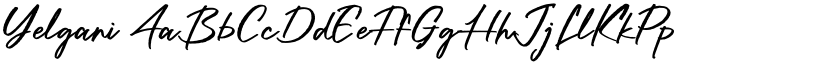 Yelgani font
