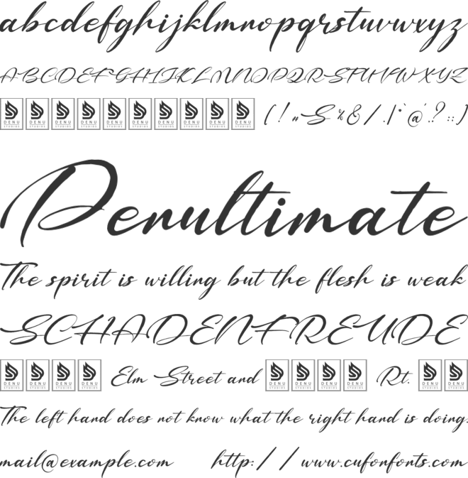 Meytha Chartal font preview