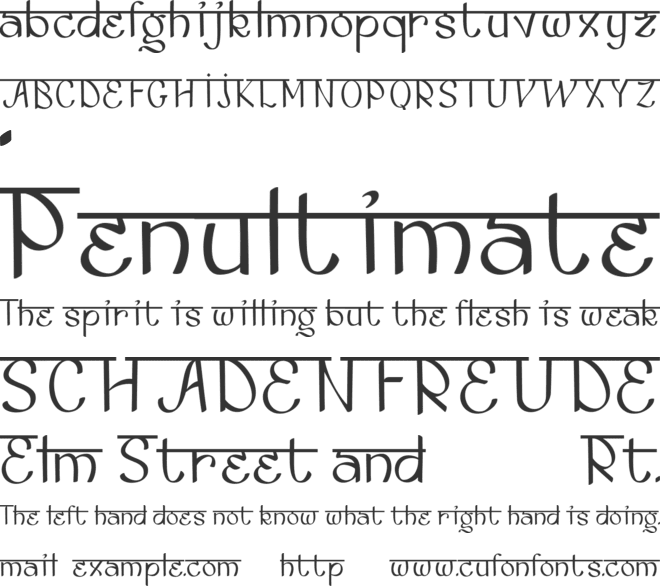 CHANDIRA font preview