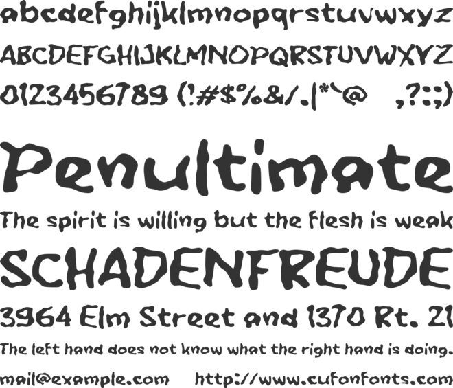 Wanmint font preview