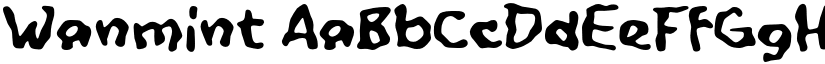 Wanmint font