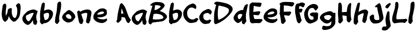 Wablone font