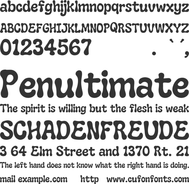 Daisy Dumpling font preview