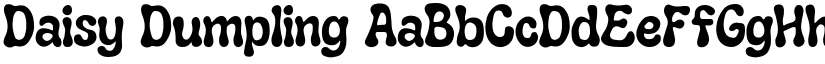 Daisy Dumpling font