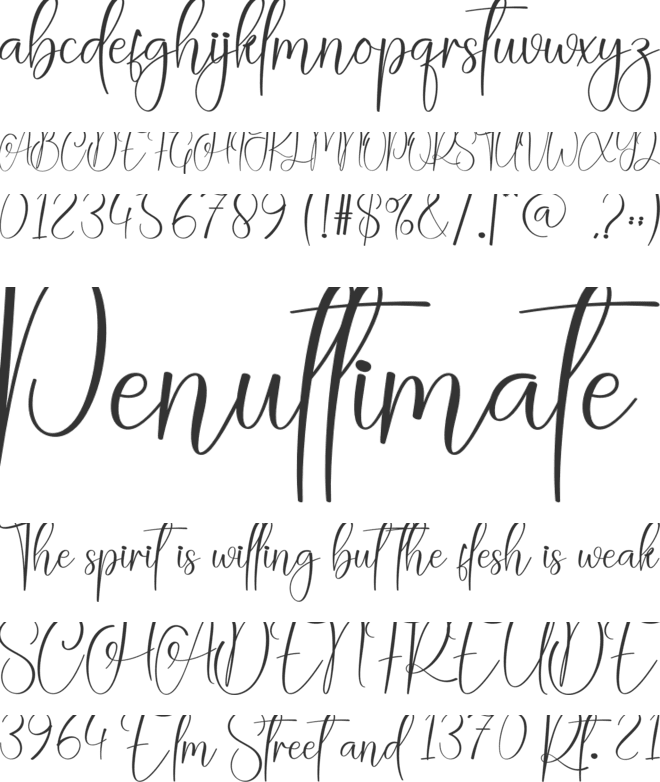 Happy Santa font preview