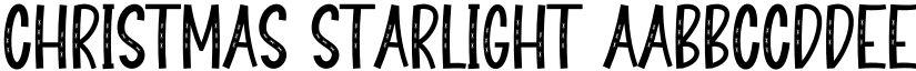 Christmas Starlight font