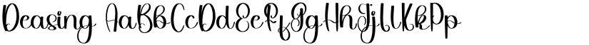 Deasing font