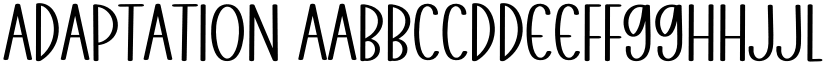 ADAPTATION font