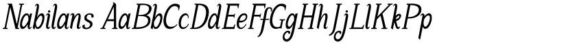 Nabilans font
