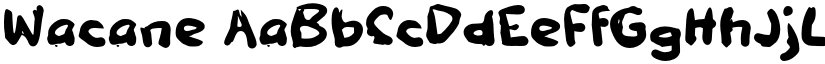 Wacane font