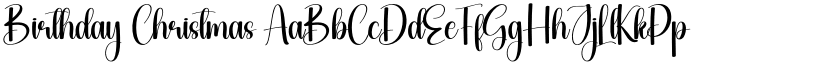 Birthday Christmas font