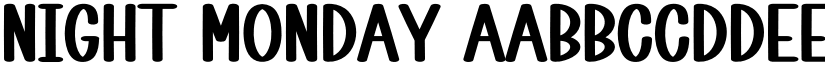 Night Monday font