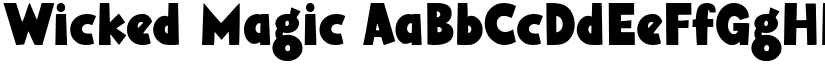 Wicked Magic font