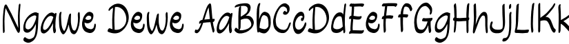 Ngawe Dewe font