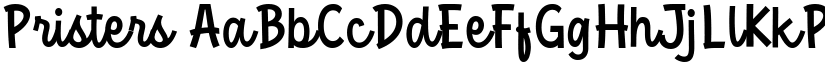 Pristers font
