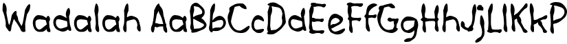 Wadalah font
