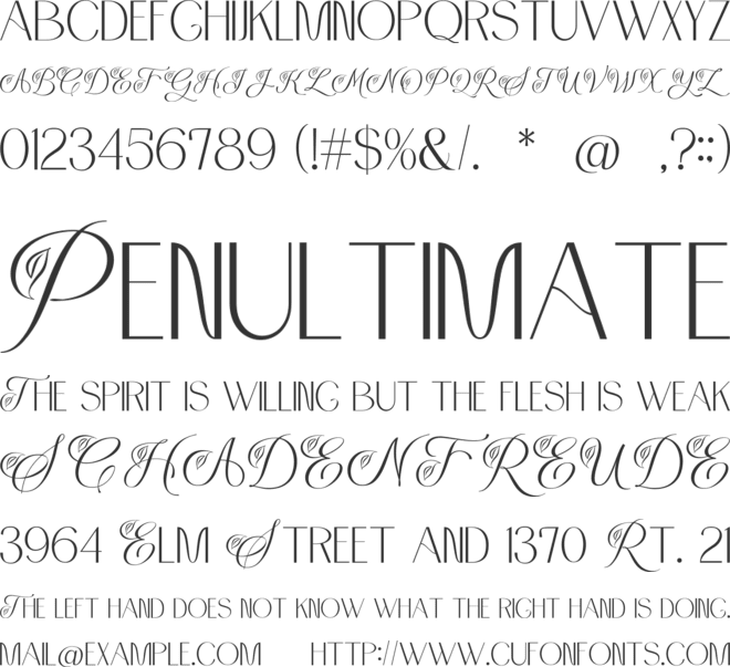 Chlorophyll font preview