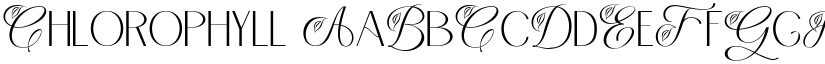 Chlorophyll font