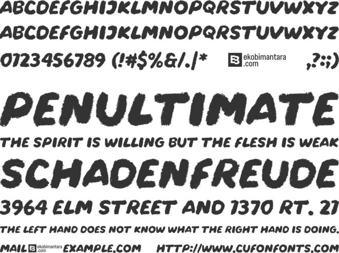 Paper Inko font preview