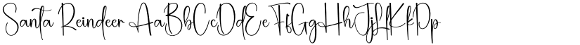 Santa Reindeer font