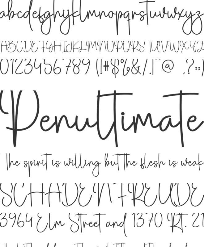 Lovely Christmas font preview