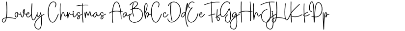 Lovely Christmas font