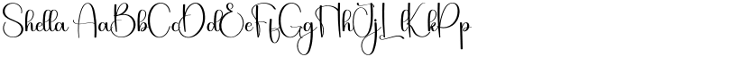 Shella font