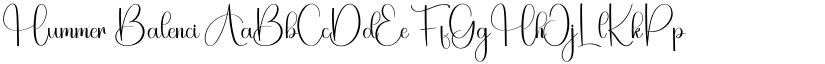 Hummer Balenci font