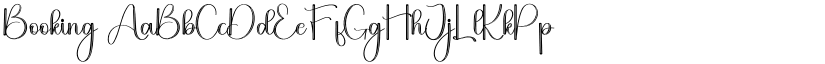 Booking font