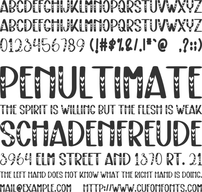 Simple Chubby font preview