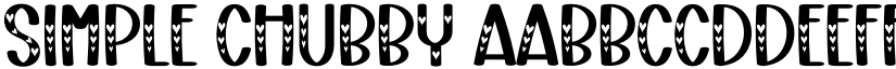 Simple Chubby font
