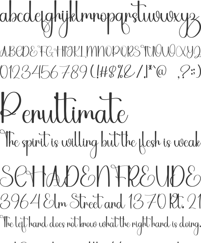 HalloweenHandwriting font preview
