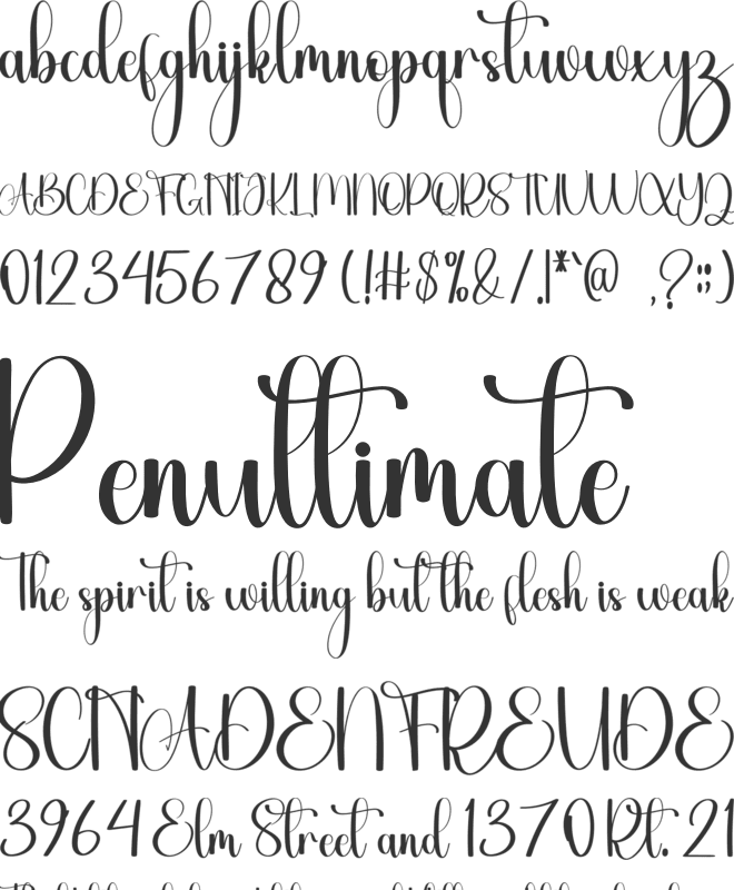 Antique Design font preview