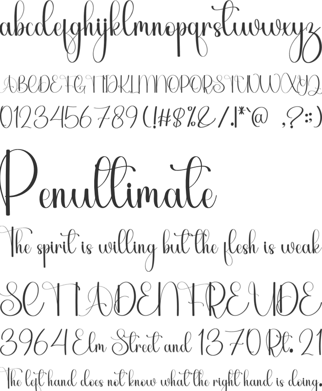 Graphic Design font preview