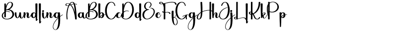 Bundling font