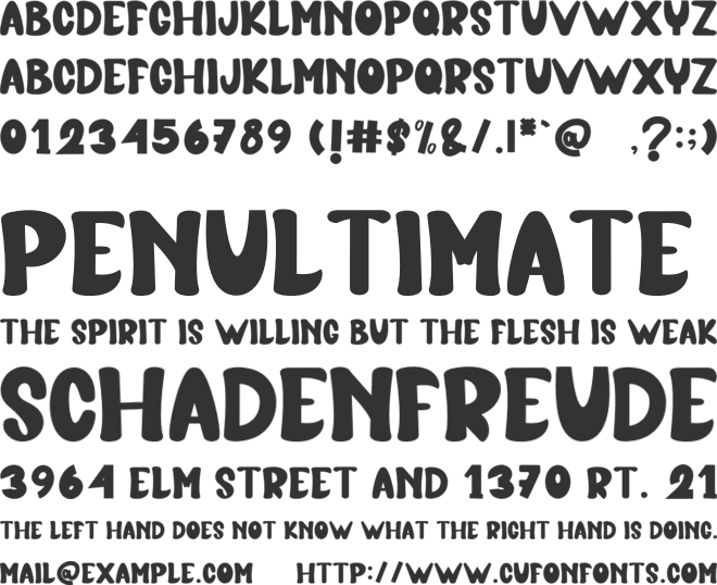 Boom Spooky font preview