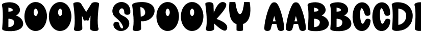 Boom Spooky font