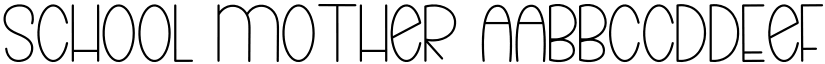 School Mother font