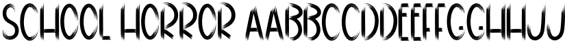 School Horror font