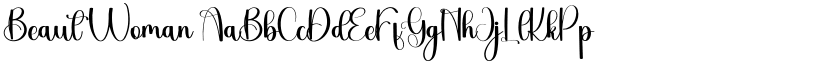 Beaut Woman font