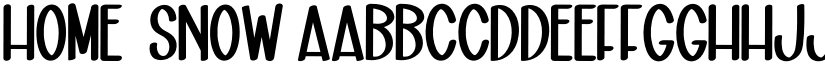 Home  Snow font