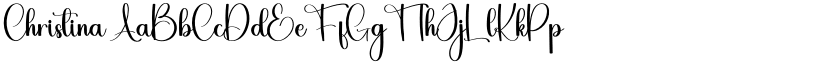 Christina font