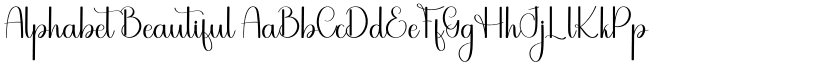 Alphabet Beautiful font